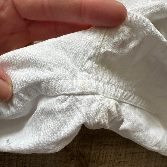 Cinch Men's Size Medium White Long Sleeve Button Up Shirt 100% Cotton - Picture 8 of 13